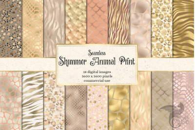 Shimmer Animal Print Digital Paper