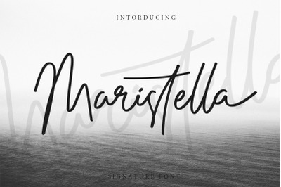 Maristella Signature Font