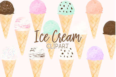 Ice Cream ClipartGraphic Illustration