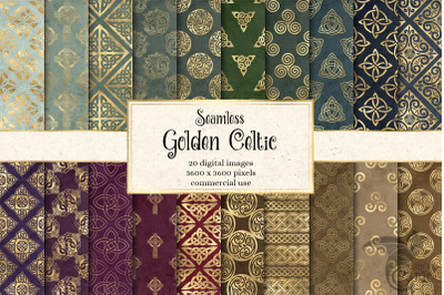 Gold Celtic Digital Paper