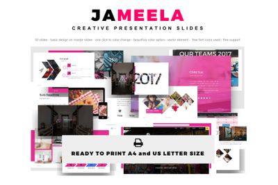 Jameela Creative Slide PowerPoint Template