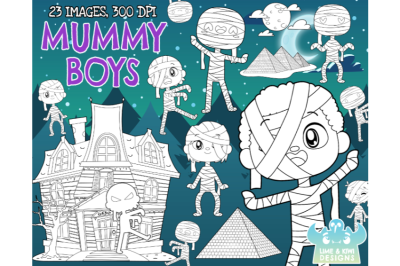 Mummy Boys Digital Stamps - Lime and Kiwi Designs