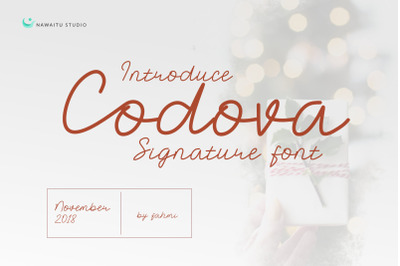 Codova Signature Font