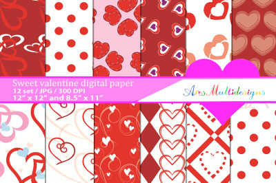 valentine day digital patterns