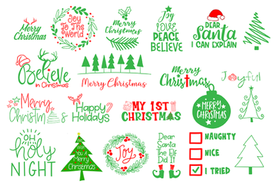 Christmas SVG Cut File Bundle