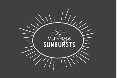 30 Vintage Sunbursts