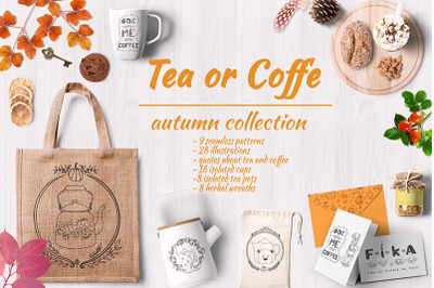 Tea or Coffee. Fall collTea or Coffee. Fall collectionection
