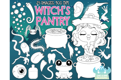 Witch&#039;s Pantry Digital Stamps - Lime and Kiwi Designs