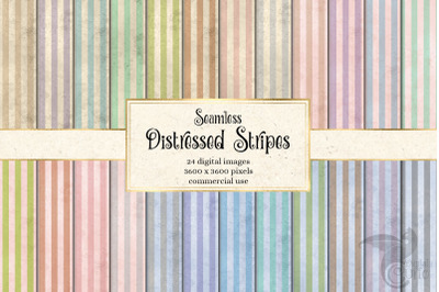 Distressed Stripes Digital Paper