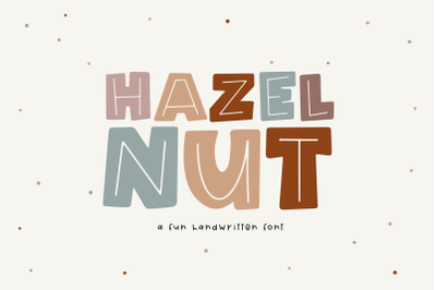 Hazelnut - A Fun Handwritten Font