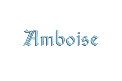 Amboise 15 sizes embroidery font
