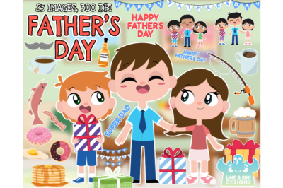 Father&amp;&23;039;s Day Clipart - Lime and Kiwi Designs