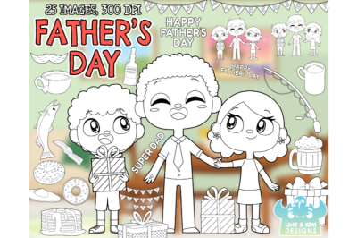 Father&amp;&23;039;s Day Digital Stamps - Lime and Kiwi Designs