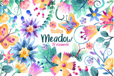 Floral Watercolor Cliparts