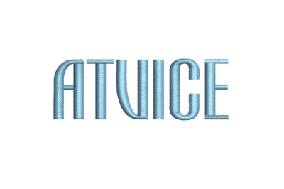 Atvice 15 sizes embroidery font