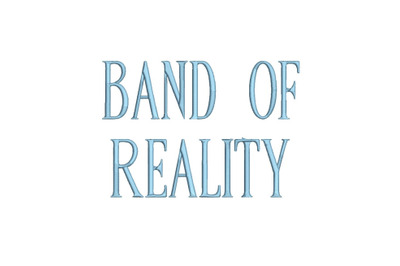Band of Reality 15 sizes embroidery font