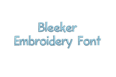 Bleeker 15 sizes embroidery font (RLA)