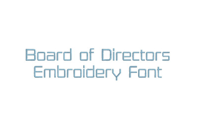 Board of Directors 15 sizes embroidery font (RLA)