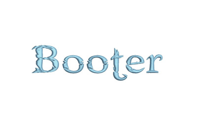 Booter 15 sizes embroidery font