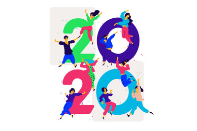 3 Illustrations New Year 2020!
