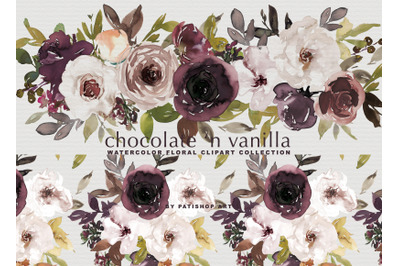 Chocolate Vanilla Watercolor Set