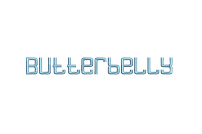 Butterbelly 15 sizes embroidery font