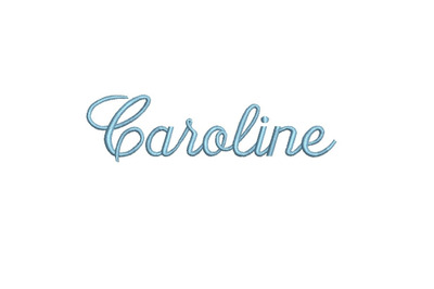 Caroline 15 sizes embroidery font