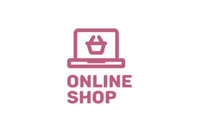 Online shop logo template