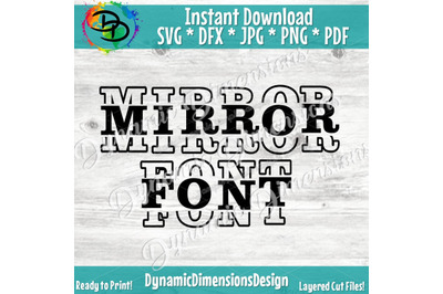 Mirror It Font, Mirrored Letters Sports, Mirror Alphabet, Font svg, E