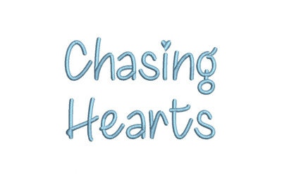 Chasing Hearts 15 sizes embroidery font (MHA)