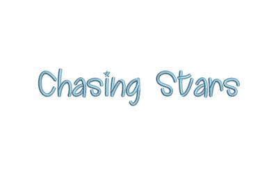 Chasing Stars 15 sizes embroidery font (MHA)