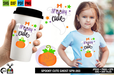 Spooky halloween SVG, ghost, halloween, pumpkin SPH-203