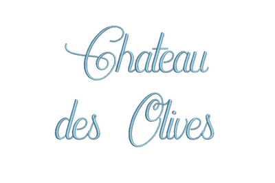 Chateau des Olives 15 sizes embroidery font