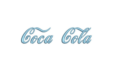 Coca Cola 15 sizes embroidery font