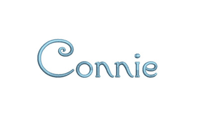 Connie 15 sizes embroidery font