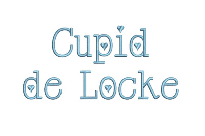 Cupid de Locke 15 sizes embroidery font