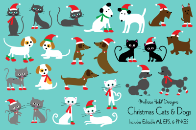 Christmas Cats and Dogs