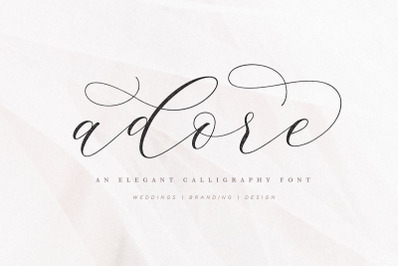 Adore Calligraphy Font