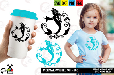 Mermaid SVG, Cute mermaid, Favorite mermaid, Beach SVG, SPH-103