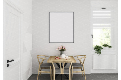 Interior scene - artwork background - frame mockup