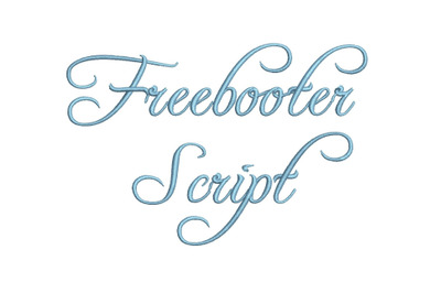 Freebooter Script 15 sizes embroidery font
