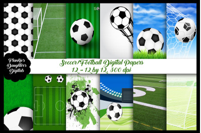 Soccer Football Digital Papers