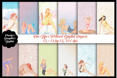 Pin Up Girls Digital Papers
