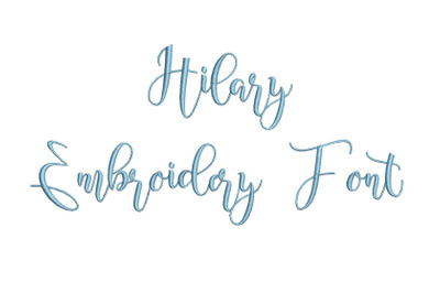 Hilary 15 sizes embroidery font