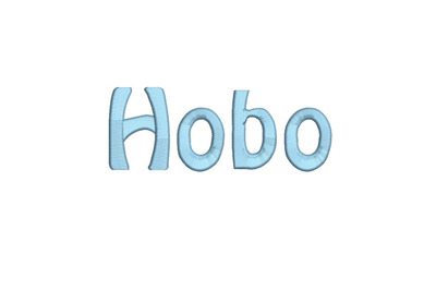 Hobo 15 sizes embroidery font