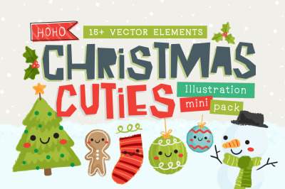 Christmas Cuties Illustration Mini-Pack