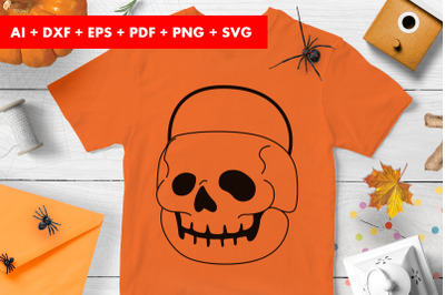 Candy Bucket SVG Files Halloween Cricut