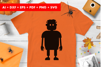 Frankenstein Halloween Vector SVG PNG transparent