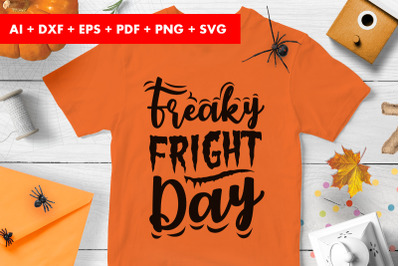 Freaky Fright Day Halloween SVG PNG transparent