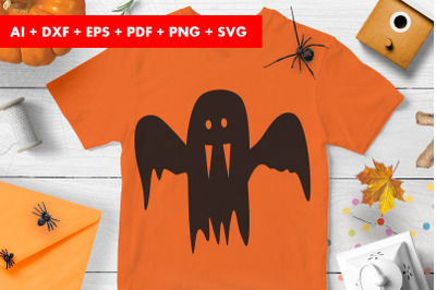 Ghost Clipart Halloween Vector SVG PNG transparent